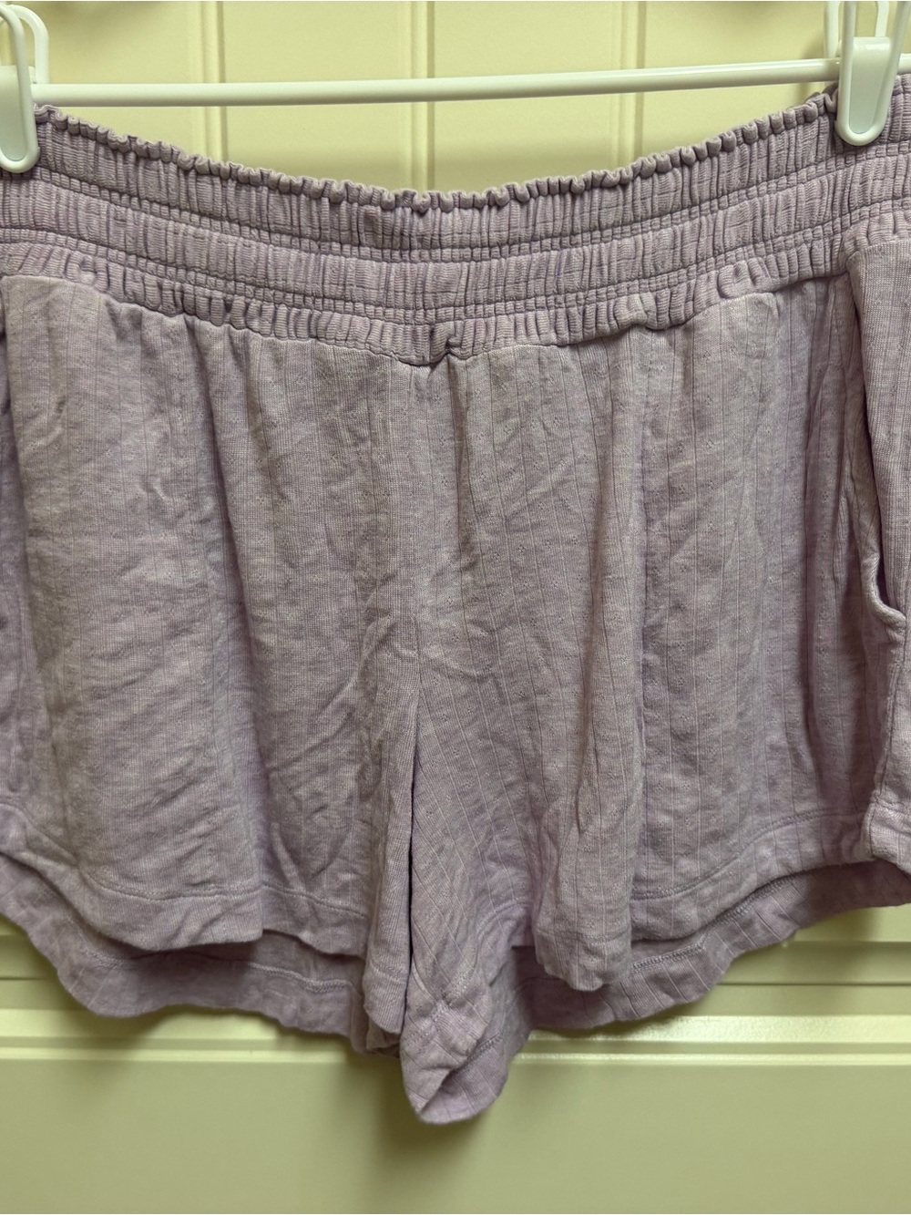 Soma Lavender Elastic-Waist Lounge Shorts